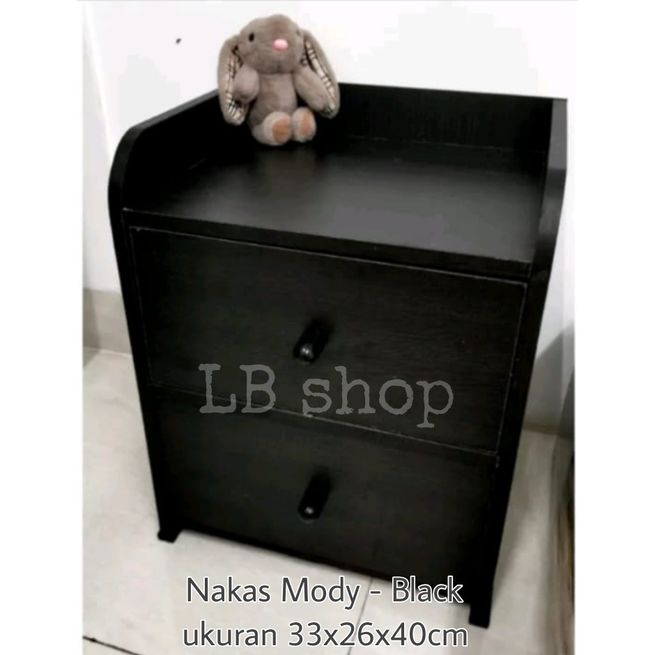 Lemari kecil kayu dengan laci/nakas serbaguna/bedside table