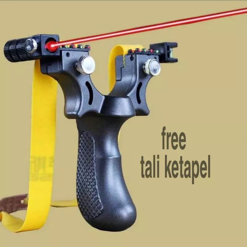 Ketapel Tactical Slingshot with Laser Sight & Rubber Band - SSGX - GrayKetapel berburu ini memiliki 