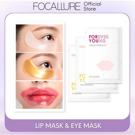 ^ KYRA ^ Focallure Eye Mask Forever Young Treatment Mata 24K Collagen Sodium Hyaluronate