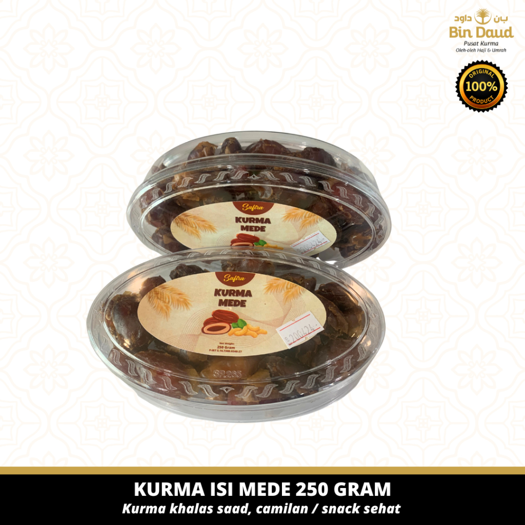 

KURMA ISI KACANG MENTE 250GRAM | BIN DAUD | KURMA KHALAS ISI KACANG MENTE