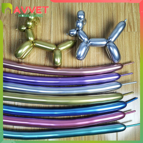 AVVET BALON TWIST BALON PANJANG BALON LATEX TWIST CHROME
