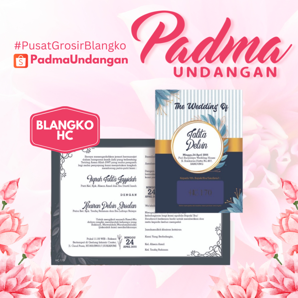 Blangko Undangan HC 170 | PadmaUndangan