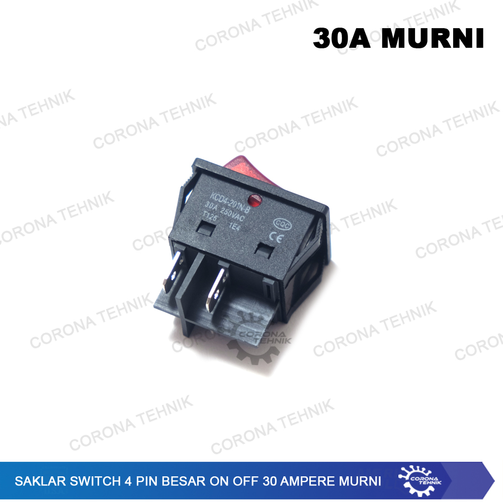 30 Ampere Murni Saklar Switch 4 Pin Besar On Off