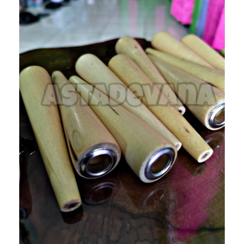 Pipa kayu kemuning gading asli 7-8cm once cangklong