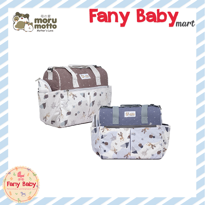 MORU MOTTO TAS BESAR + TEMPAT BOTOL SUSU BAMBEE SERIES / MMT7010