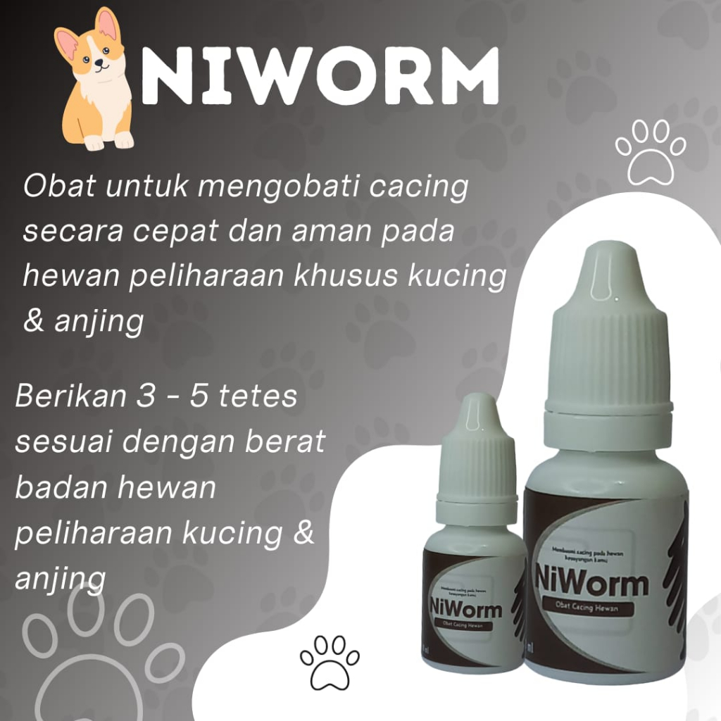 Catyzole Drop 30ml | NiWorm 10ml | Wormix 30ml | Max Worm 30ml Obat Anti Cacing Kucing Cat Kitten 30 ml