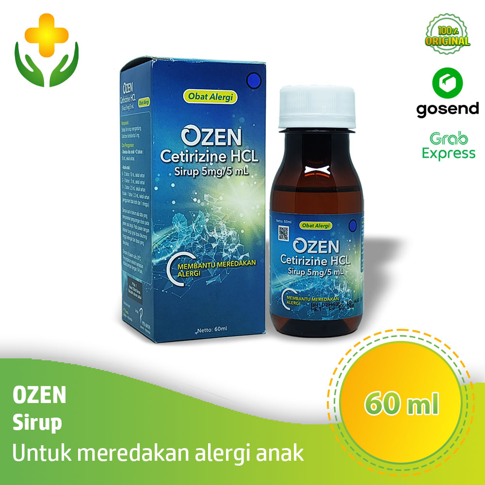 Ozen Sirup 60 ml Obat Alergi Anak Gatal Rinitis