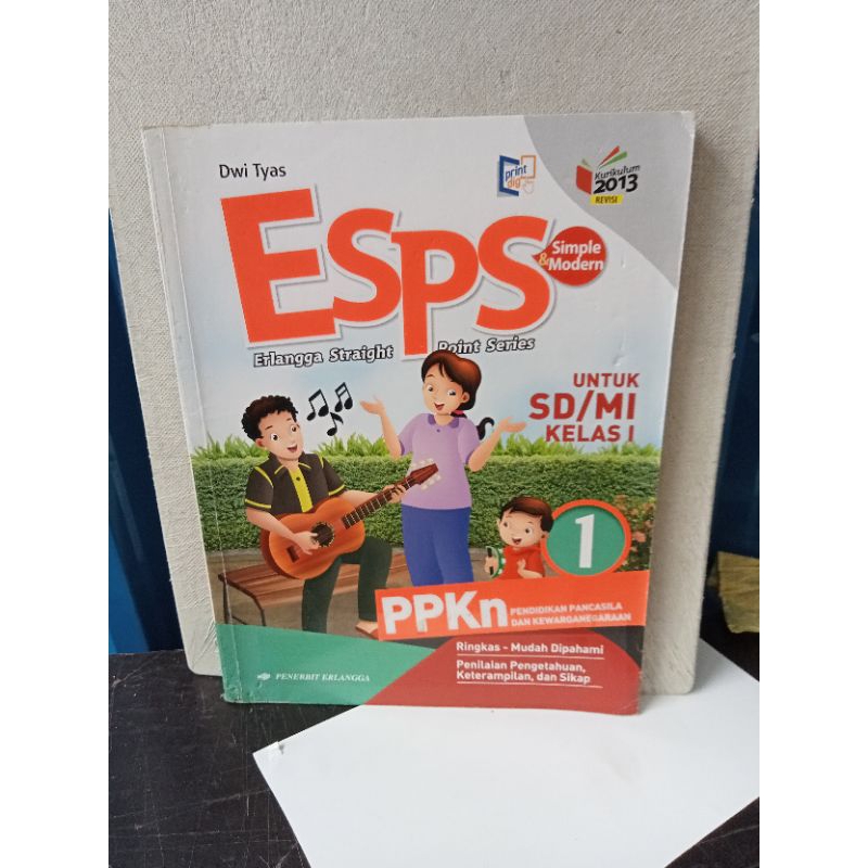 buku esps PPKn kelas 1 SD Erlangga