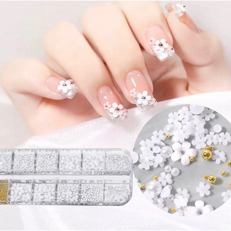 NAIL ACC MIX FLOWER CAVIAR