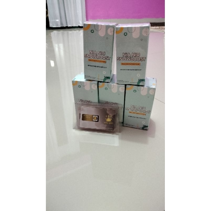 NIA NIU SNOW BOOST|WHITENING BOOSTER|FREE  Emas LM