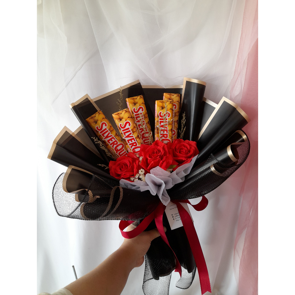 Buket Coklat/ Buket Silverqueen/ Buket Wisuda/ Buket Kado [VALLEN]