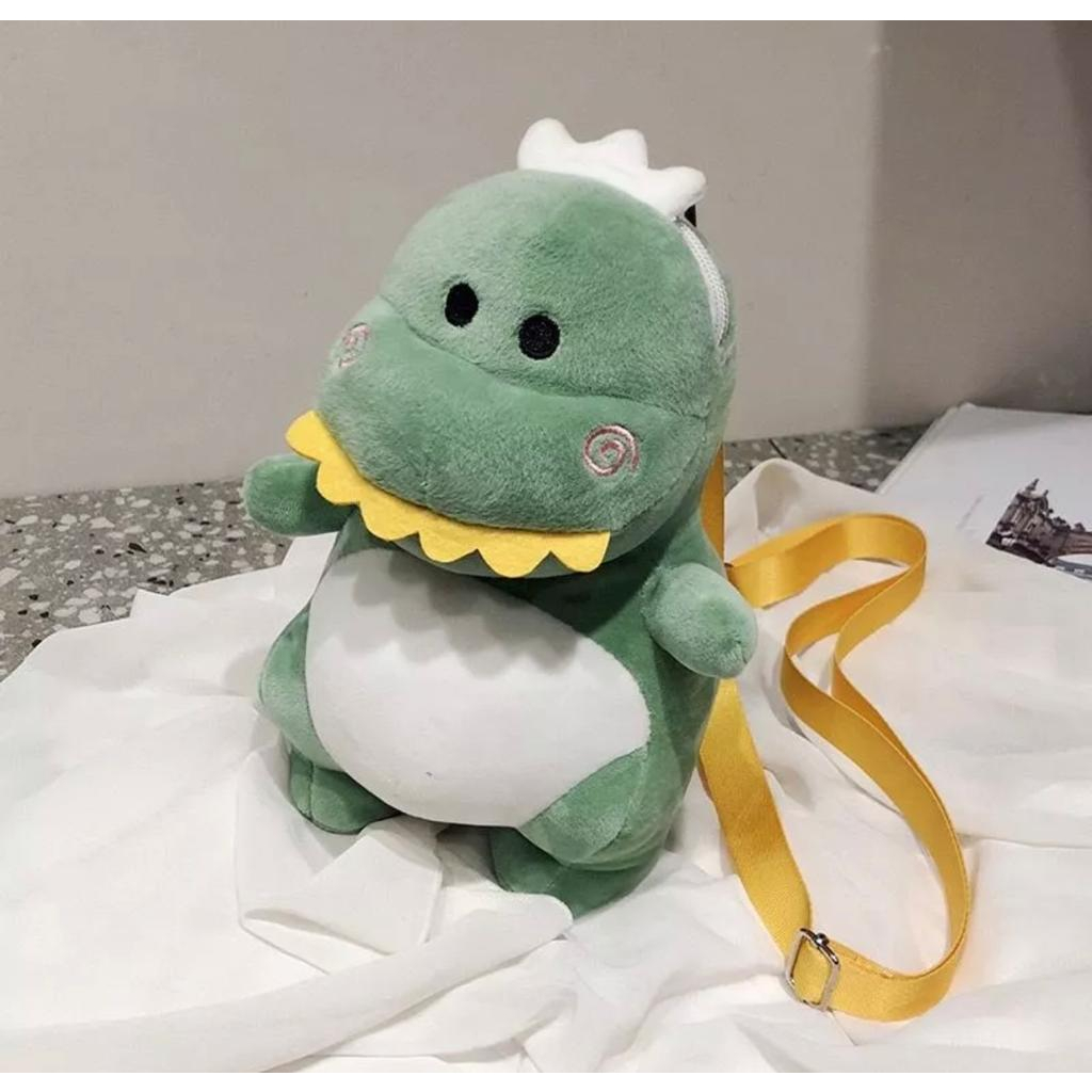 Boneka Motif Dinosaurus Tas Selempang Bahu Kartun Dinosaurus