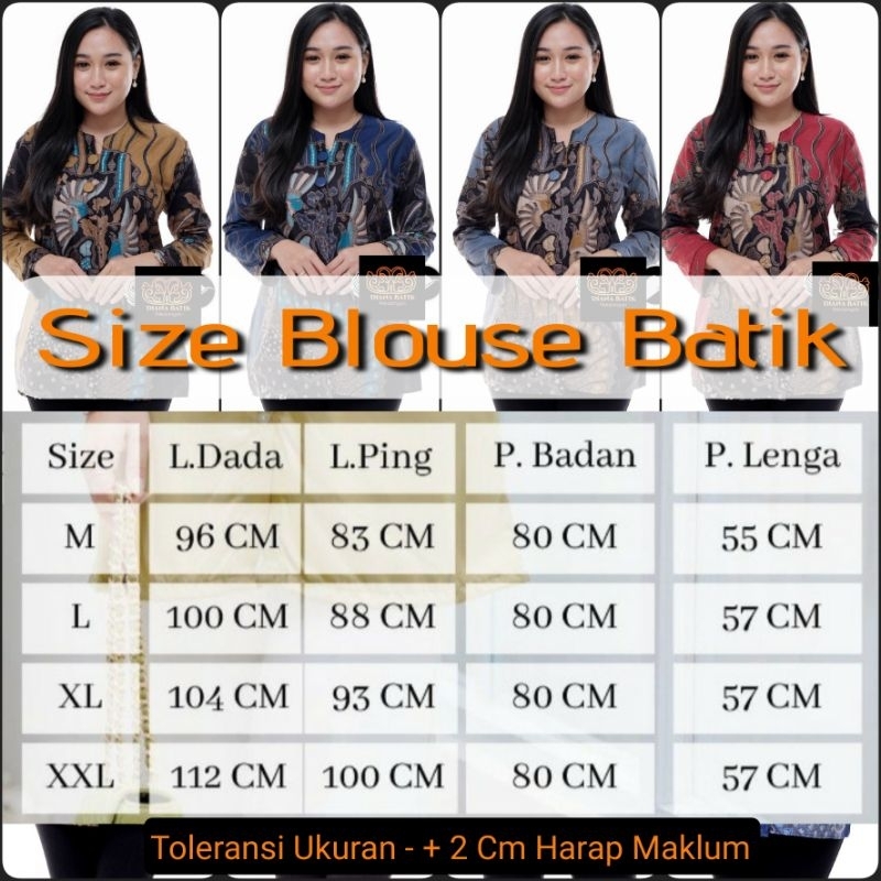 ( TERBARU ) ATASAN BATIK WANITA KANTOR ORI SHABIRAH MOTIF TERLARIS BAHAN KATUN M L XL XXL