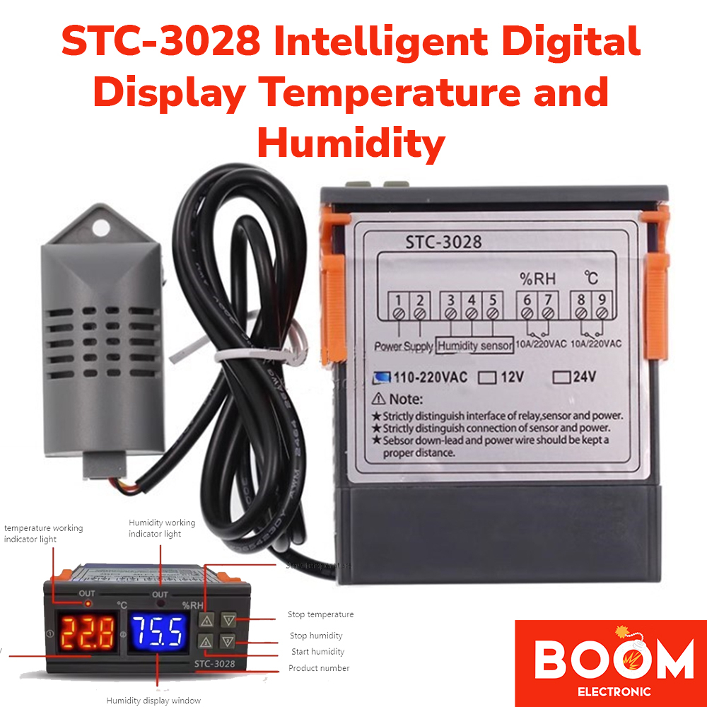 Thermostat STC-3028 Controller Temperature and Humidity (3028)