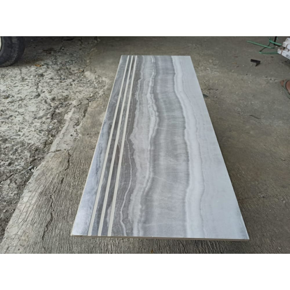 Stepnosing Granit Tangga motif MARMER ABU ABU ONYX GREY 30x80,20x80