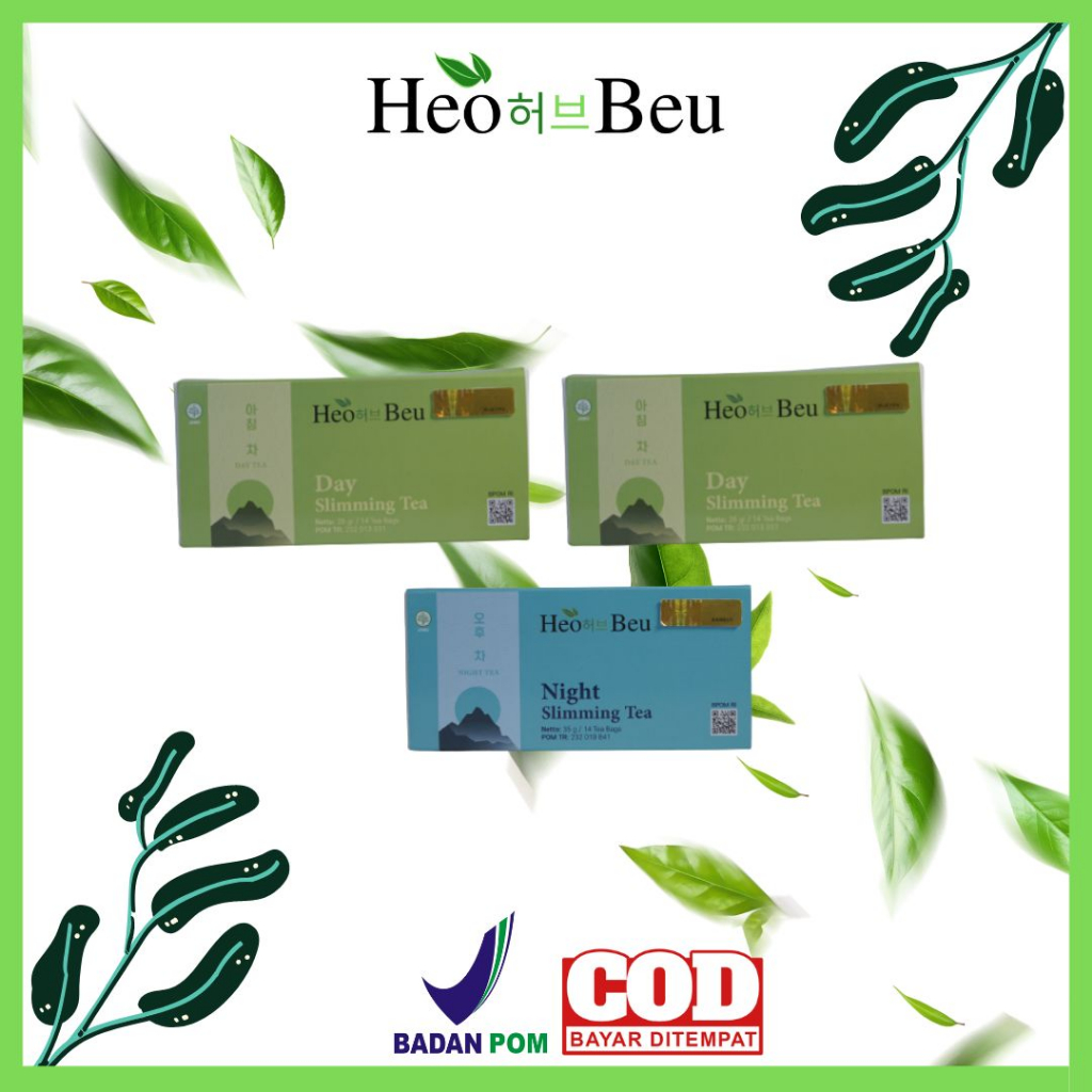 

PROMO (2 BOX TEH PAGI & 1 BOX TEH MALAM) HEOBEU TEH SLIMMING TEA PELANGSING DAY & NIGHT MENAHAN NAFSU MAKAN DAN PELANCAR BAB PENCERNAAN TUBUH KOREAN SLIMMING TEA BISA COD BPOM