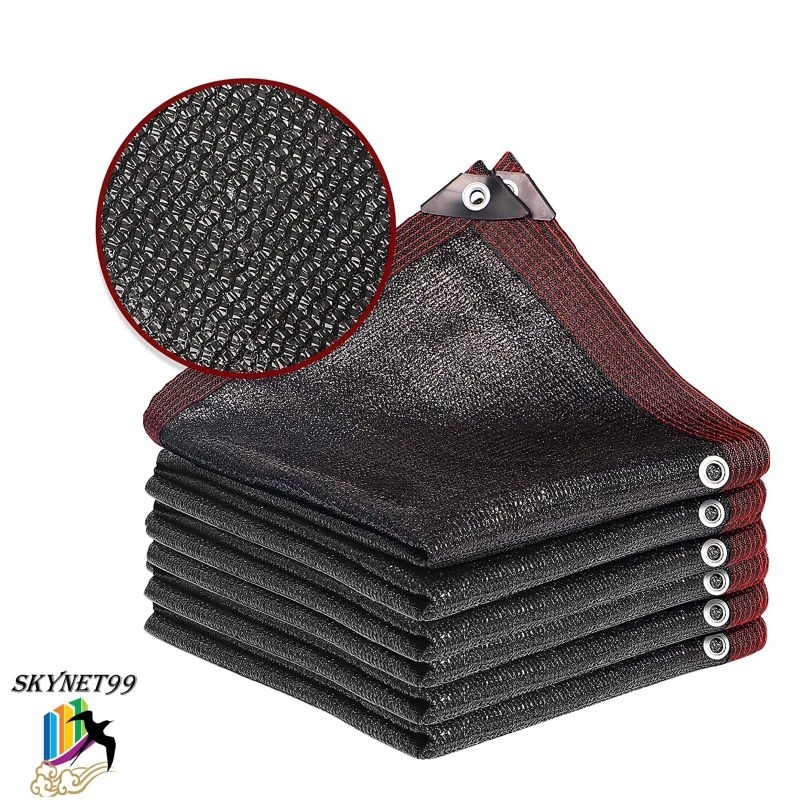 PARANET 95 %  / SUNSHADE NET DENGAN CINCIN LOGAM BULAT DI SETIAP SUDUT ( UK 3x3 - 3x10 )