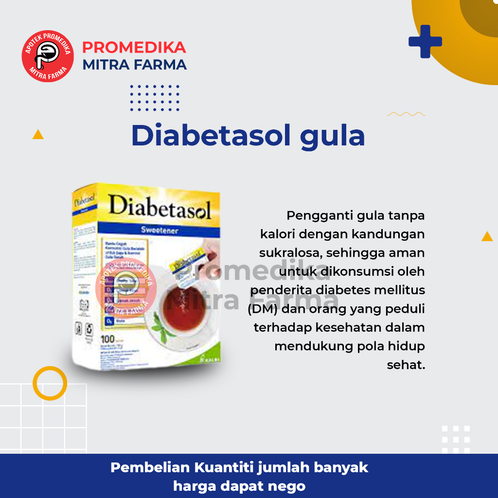 

Diabetasol Sweetener Sachet / Box / Gula Kesehatan