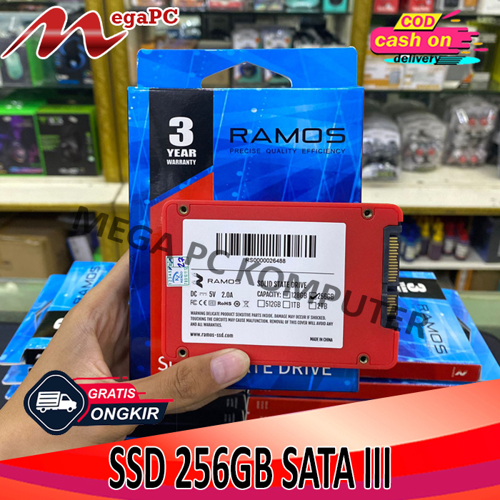 SSD 128GB - 256GB - 512GB - 1TB SATA III Ramos Garansi 3 Tahun