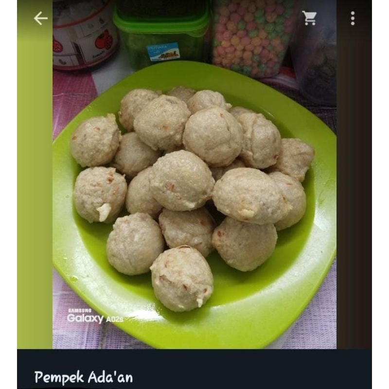 

Pempek asli ikan tenggiri 1 porsi isi 3 pcs
