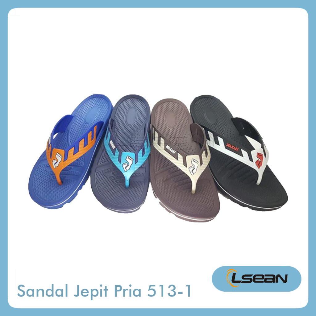 SANDAL JEPIT THUNDER SPORT PRIA ANTI AIR ANTI SLIP 513-1