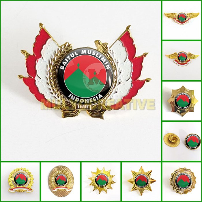 Pin Bamusi PDI Pin Bros Wing Logo Baitul Muslimin Indonesia