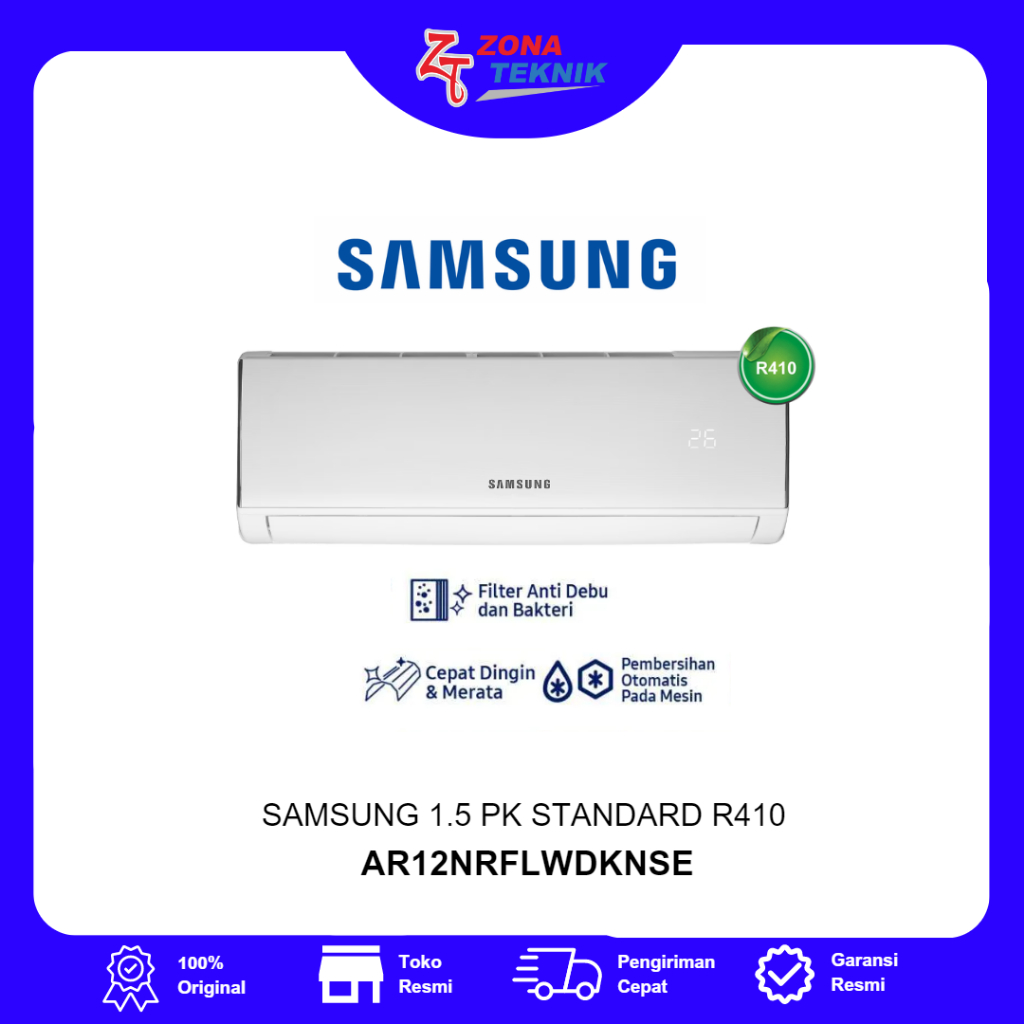 AC SAMSUNG AR12NRFLWDKNSE 1.5 PK Standard R410