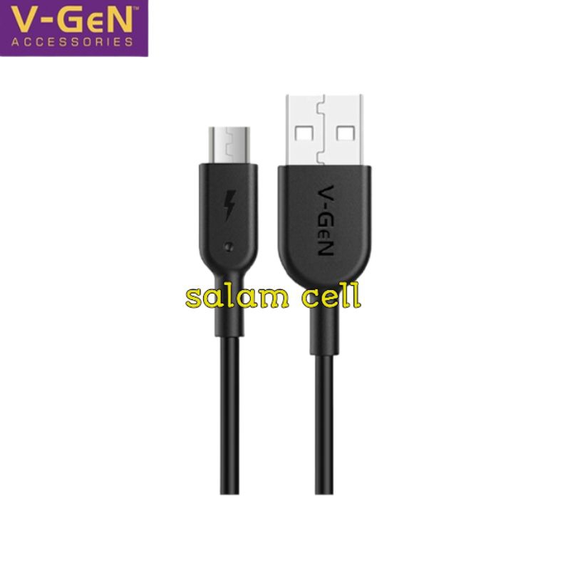 Kabel Data Micro Usb V-GEN VCB-16 2,4A Panjang 2 Meter Quick Charge Original Vgen Vcb 16