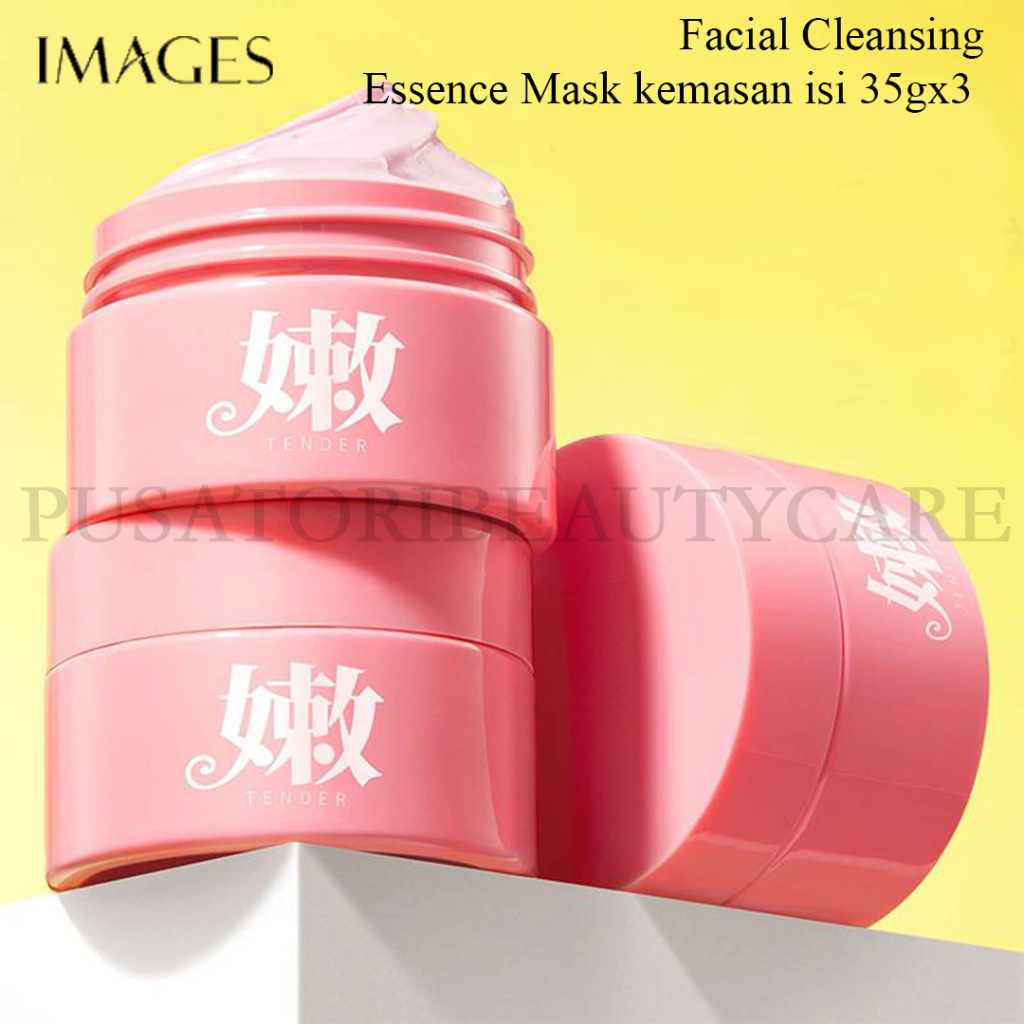 IMAGES  Facial Cleansing Essence Mask kemasan isi 35gx3