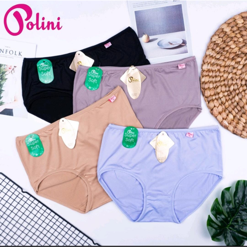 Celana Dalam Wanita POLINI 1238 Bahan Katun Kualitas PREMIUM / CD Dalaman Cewek SUPER LEMBUT Size M - XXL