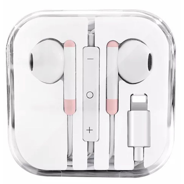 Headset Gaming Music Earphone Handsfree Lightning Jack Bass In ear with Mikrofon Kontrol Volume Kompatibel untuk ios 7 8 x xs max xr 11 11pro 12  cocokkan headset iphone