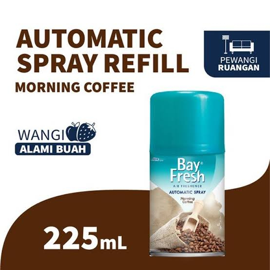 BayFresh Automatic Spray Refill 225ml Pengharum Ruangan Coffe Sakura Strawberry