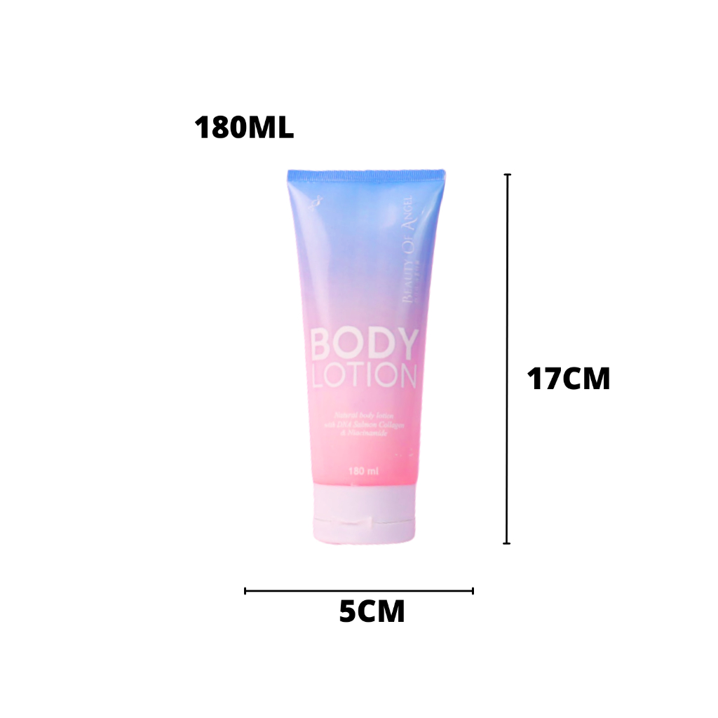 Body Lotion Spf 50 Perawatan Tubuh Lotion Pemutih Badan Mencerahkan kandungan dna salmon dan collagen Beauty Of Angel