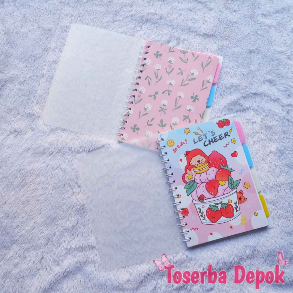 Notebook Mini BUKU RING SPIRAL Buku Diary Buku Catatan Harian