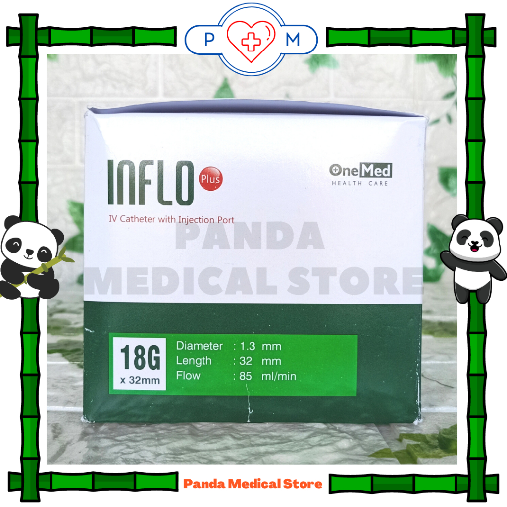 Inflo Plus / IV Catheter / Abbocath 18G isi 50 Pcs Onemed
