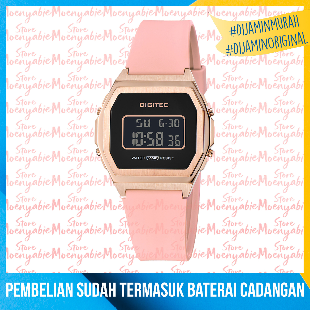 Digitec DGS 7125T Original Dan Anti Air Jam Tangan Digitec Wanita