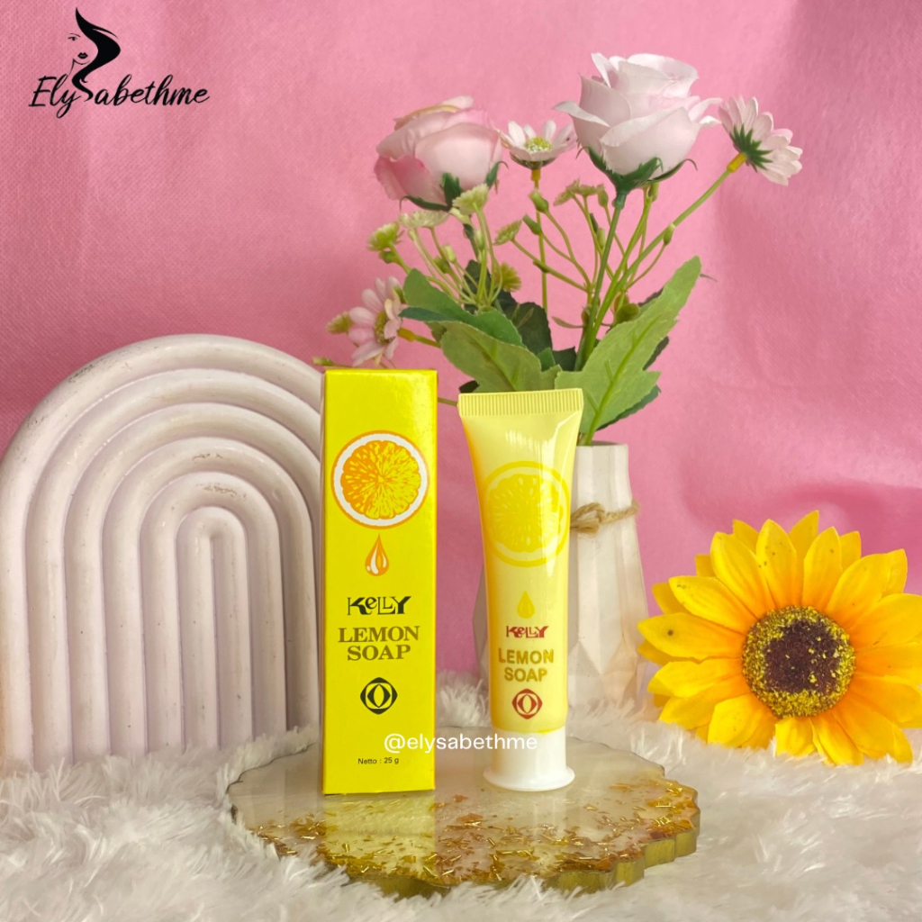 ✿ELYSABETHME✿ KΣᄂᄂY Kelly lemon soap 25g facial wash sabun cuci muka pemutih pembersih wajah