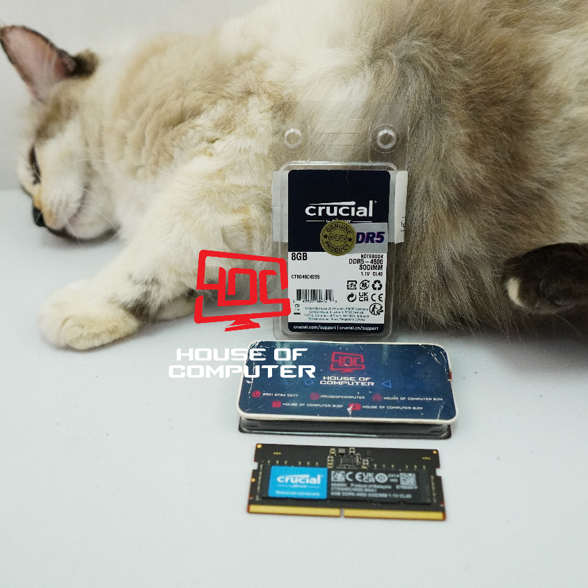 RAM LAPTOP SODIMM CRUCIAL 8GB DDR5 4800MHZ