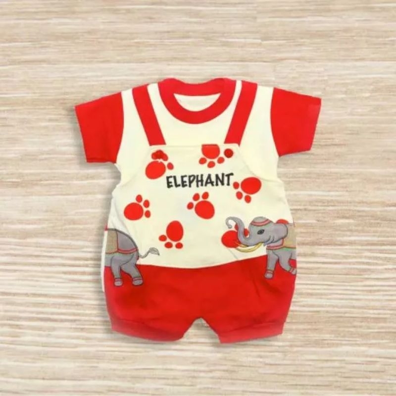 Baju kodok bayi motif ELEPHANT katun murah