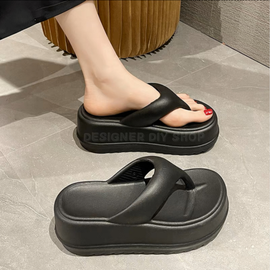 Sandal Wanita Jepit Jelly Wedges Korea Style Terbaru