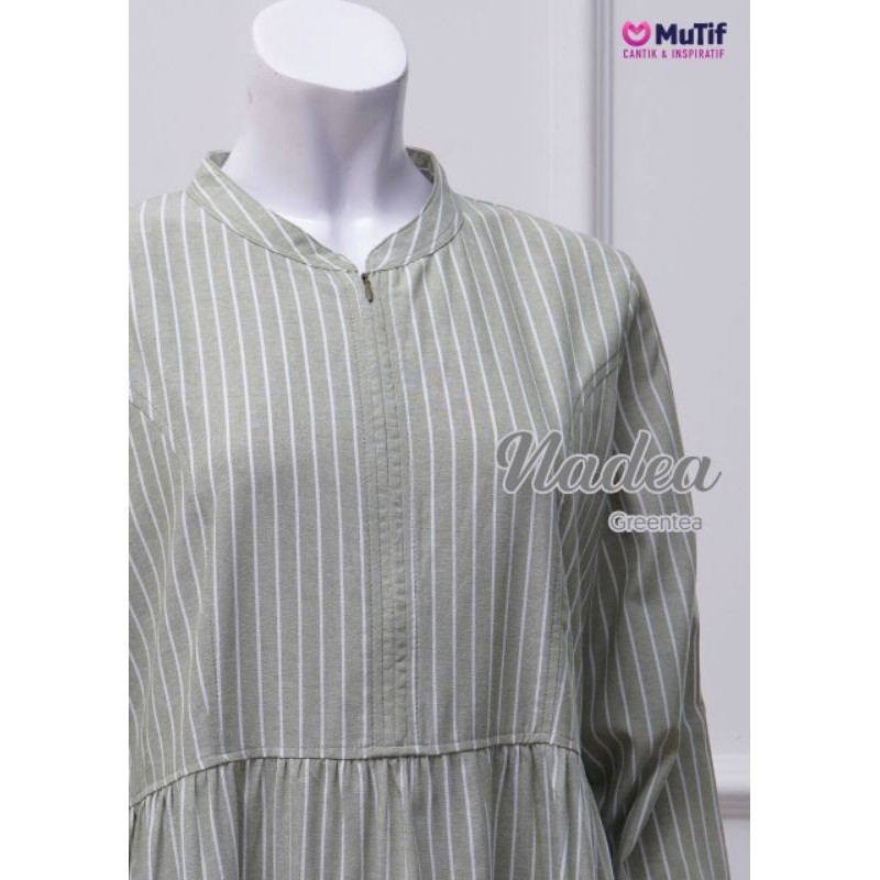 Gamis Mutif Nadea (Teracotta, Greentea) Gamis Premium Gamis Muslimah Gamis Casual