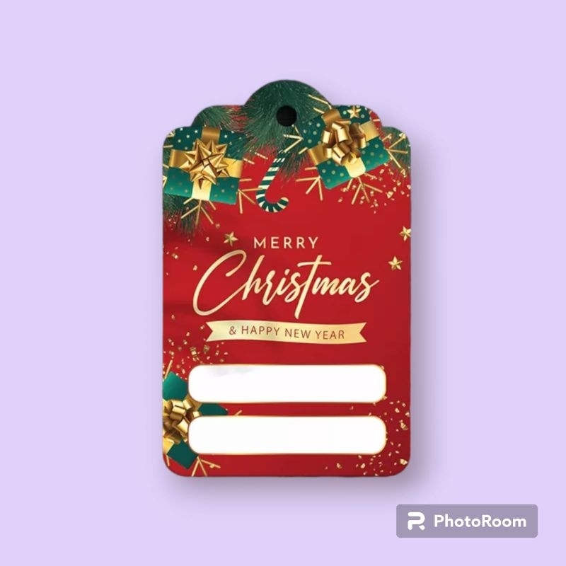 

Hang Tag Natal Merry Christmas (Merah)