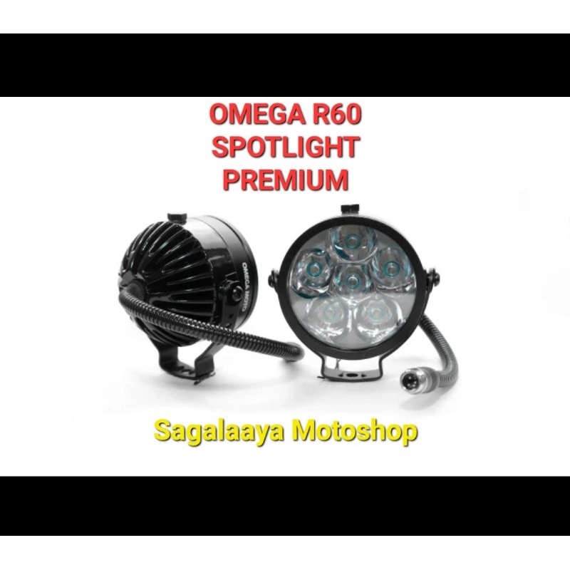 Lampu Sorot Omega Spotlight R60 High kabut touring BMW Versys Xmax KTM