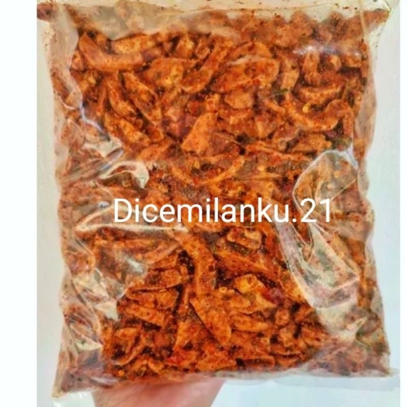 

Basreng pedas daun jeruk Basreng original daun jeruk 250.gram