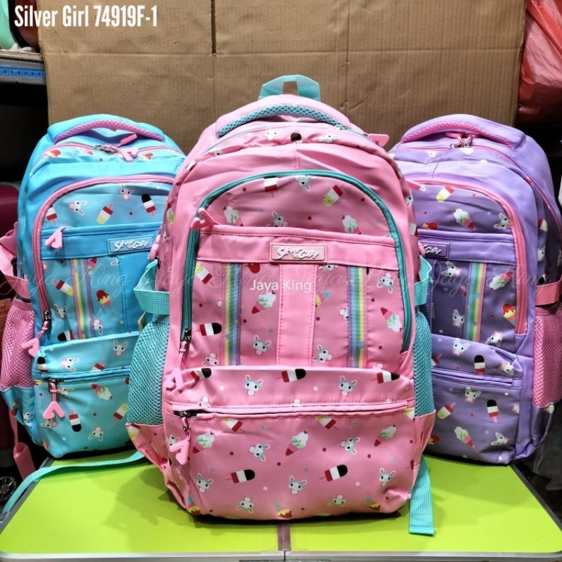 Ransel Silver Girl by Alto Tas Sekolah Anak Perempuan Remaja Ukuran Besar