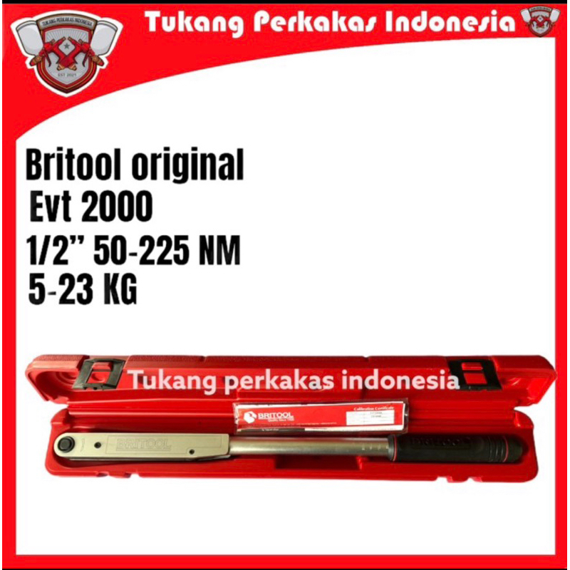 Britool original made in england Kunci torsi 1/2 inch Evt 2000 Aex kunci momen torque wrench