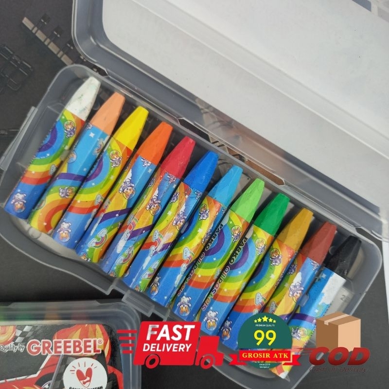 

Krayon SAFARI 12 warna/OIL PASTELS 12 COLOUR/Crayon/Mewarnai/Pensil Warna