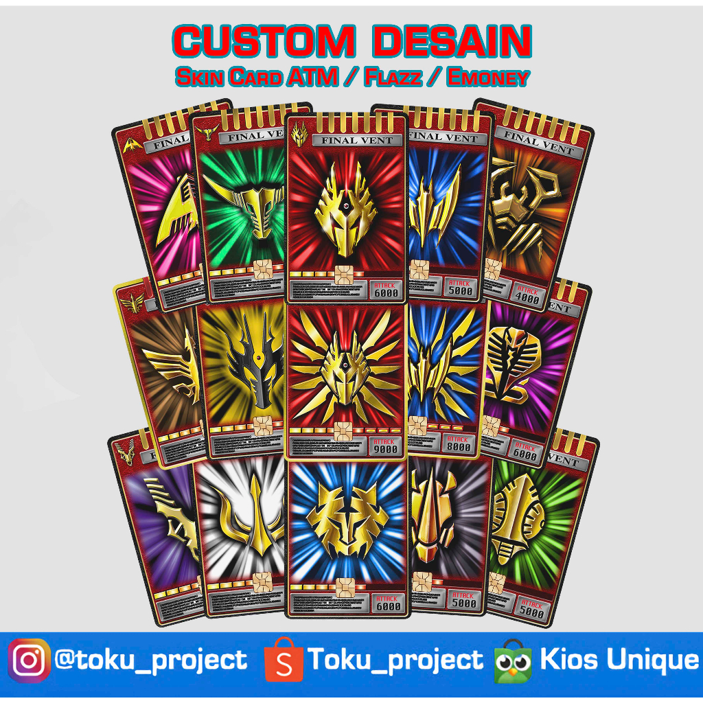 Custom Skin Card ATM Kamen Rider Ryuki Final Vent