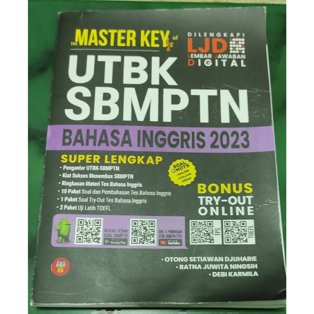 Buku Master Key of UTBK SBMPTN - BAHASA INGGRIS 2023