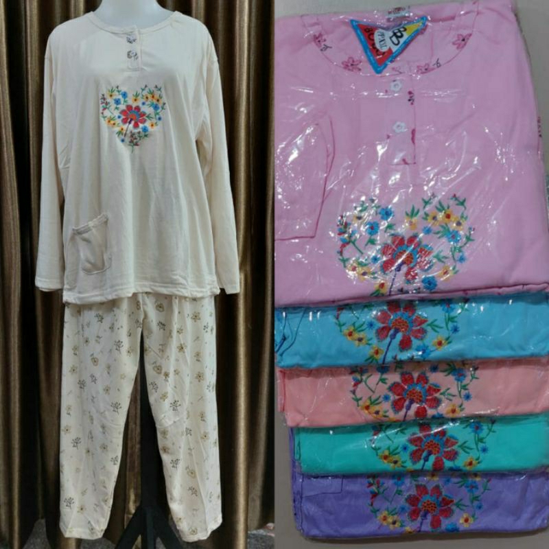 Baju Tidur Setelan Wanita Jumbo Dewasa Celana Panjang